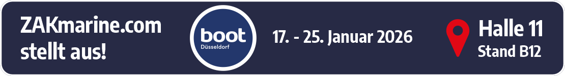 ZAKmarine.com stellt aus! boot Düsseldorf, 17. - 25. Januar 2026, Halle 11, Stand B12